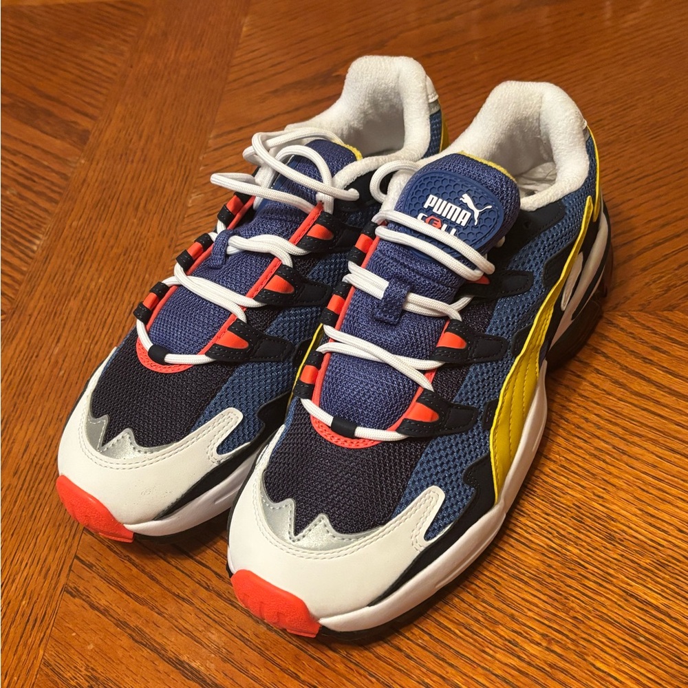 Puma Men's Alien OG Blue and Yellow Sneakers